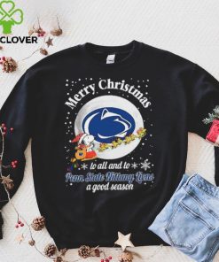 Peanuts Snoopy Merry Christmas To All And To All A Penn State Nittany Lions A Good Season Shirt