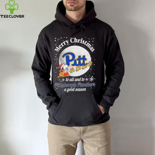 Peanuts Snoopy Merry Christmas To All And To All A Pittsburgh Panthers A Good Season Shirt