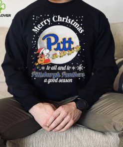 Peanuts Snoopy Merry Christmas To All And To All A Pittsburgh Panthers A Good Season Shirt