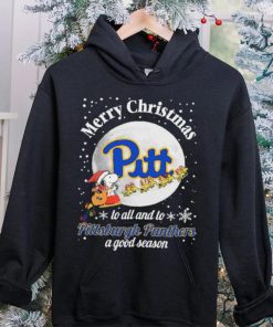 Peanuts Snoopy Merry Christmas To All And To All A Pittsburgh Panthers A Good Season Shirt