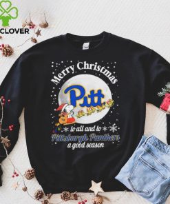 Peanuts Snoopy Merry Christmas To All And To All A Pittsburgh Panthers A Good Season Shirt