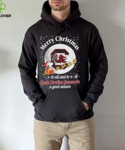 Peanuts Snoopy Merry Christmas To All And To All A South Carolina Gamecocks A Good Season Shirt