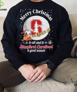 Peanuts Snoopy Merry Christmas To All And To All A Stanford Cardinal A Good Season Shirt