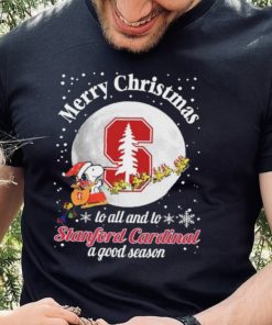 Peanuts Snoopy Merry Christmas To All And To All A Stanford Cardinal A Good Season Shirt