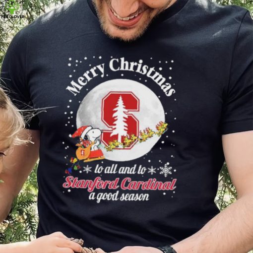 Peanuts Snoopy Merry Christmas To All And To All A Stanford Cardinal A Good Season Shirt