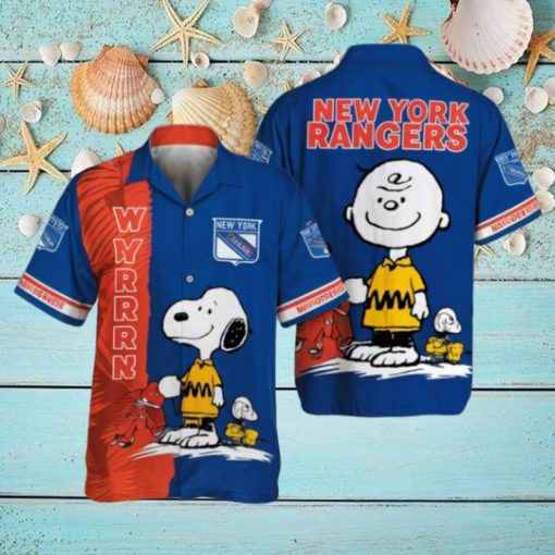 Peanuts Snoopy New York Rangers Hawaiian Shirts