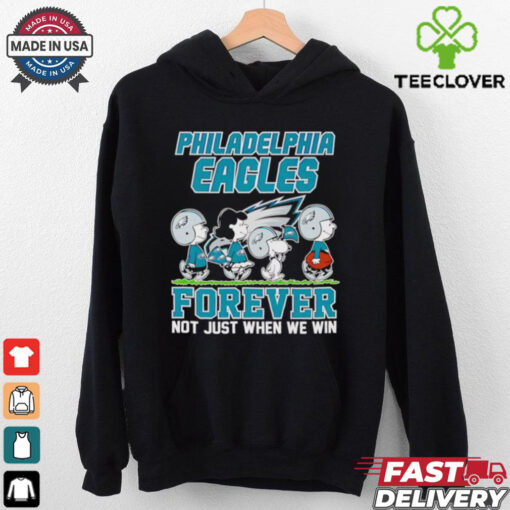 Peanuts Snoopy Philadelphia Eagles forever not just when we win shirt