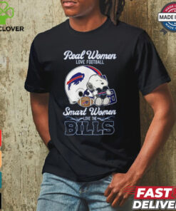 Peanuts Snoopy Real Women Love Football Smart Women Love The Buffalo Bills Shirt