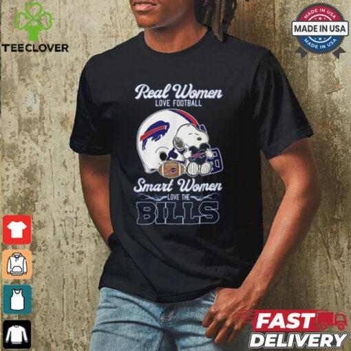 Peanuts Snoopy Real Women Love Football Smart Women Love The Buffalo Bills Shirt