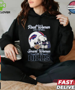 Peanuts Snoopy Real Women Love Football Smart Women Love The Buffalo Bills Shirt