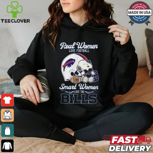 Peanuts Snoopy Real Women Love Football Smart Women Love The Buffalo Bills Shirt