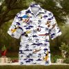 Otter Water Lily Men’s Casual Button Down Shirts Hawaiian Cuban T Shirt Blouse Tops