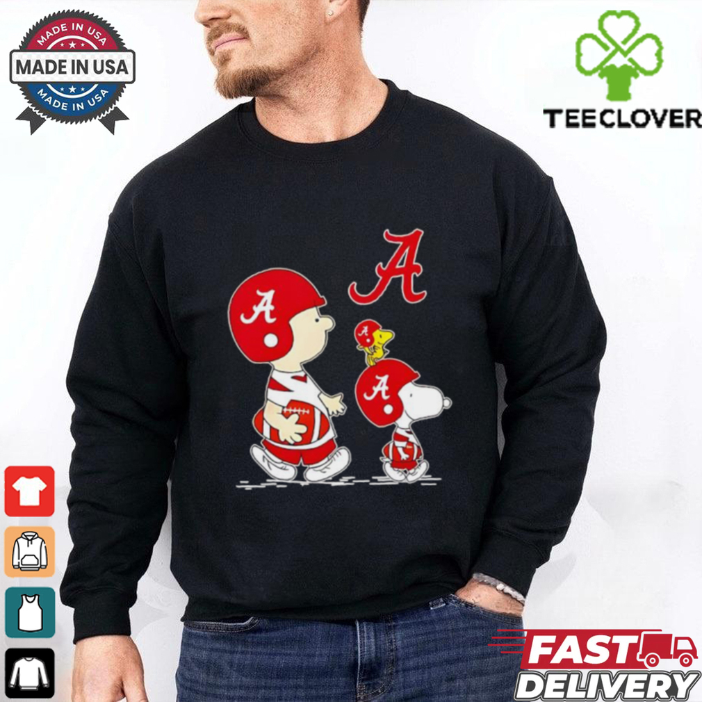 Peanuts Snoopy and Charlie Brown Alabama Crimson Tide College Football shirt Peanuts Snoopy and Charlie Brown Alabama Crimson Tide College Football shirt