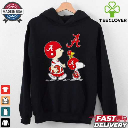 Peanuts Snoopy and Charlie Brown Alabama Crimson Tide College Football shirt
