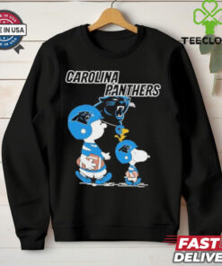 Peanuts Snoopy and Charlie Brown X Carolina Panthers shirt