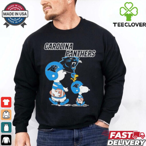 Peanuts Snoopy and Charlie Brown X Carolina Panthers shirt