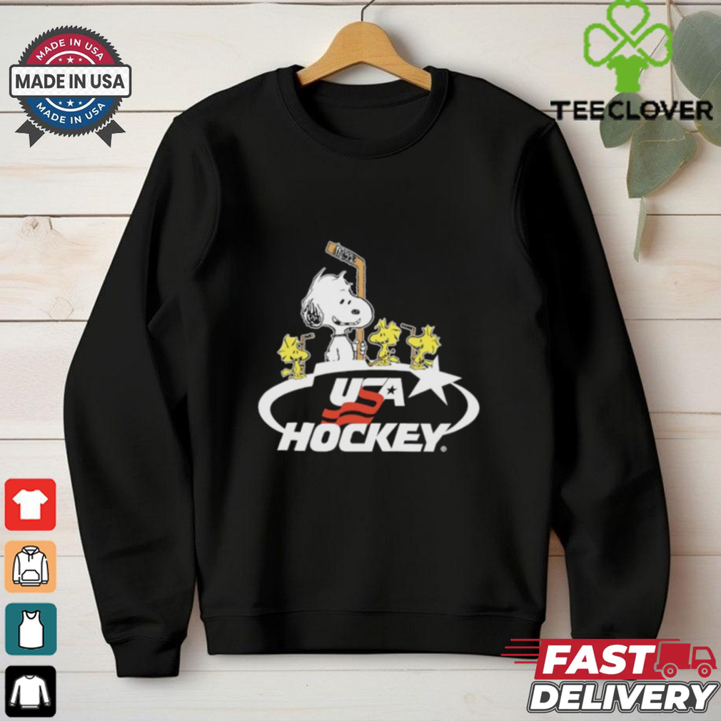 Peanuts Snoopy and Woodstocks X USA Hockey Chiclets shirt Peanuts Snoopy and Woodstocks X USA Hockey Chiclets shirt