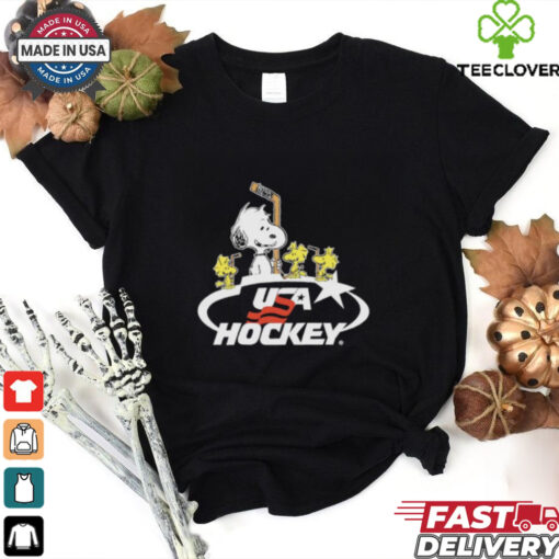 Peanuts Snoopy and Woodstocks X USA Hockey Chiclets shirt