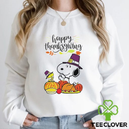 Peanuts Snoopy dog happy thanksgiving hoodie, sweater, longsleeve, shirt v-neck, t-shirt