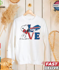 Peanuts Snoopy love Buffalo Bills shirt
