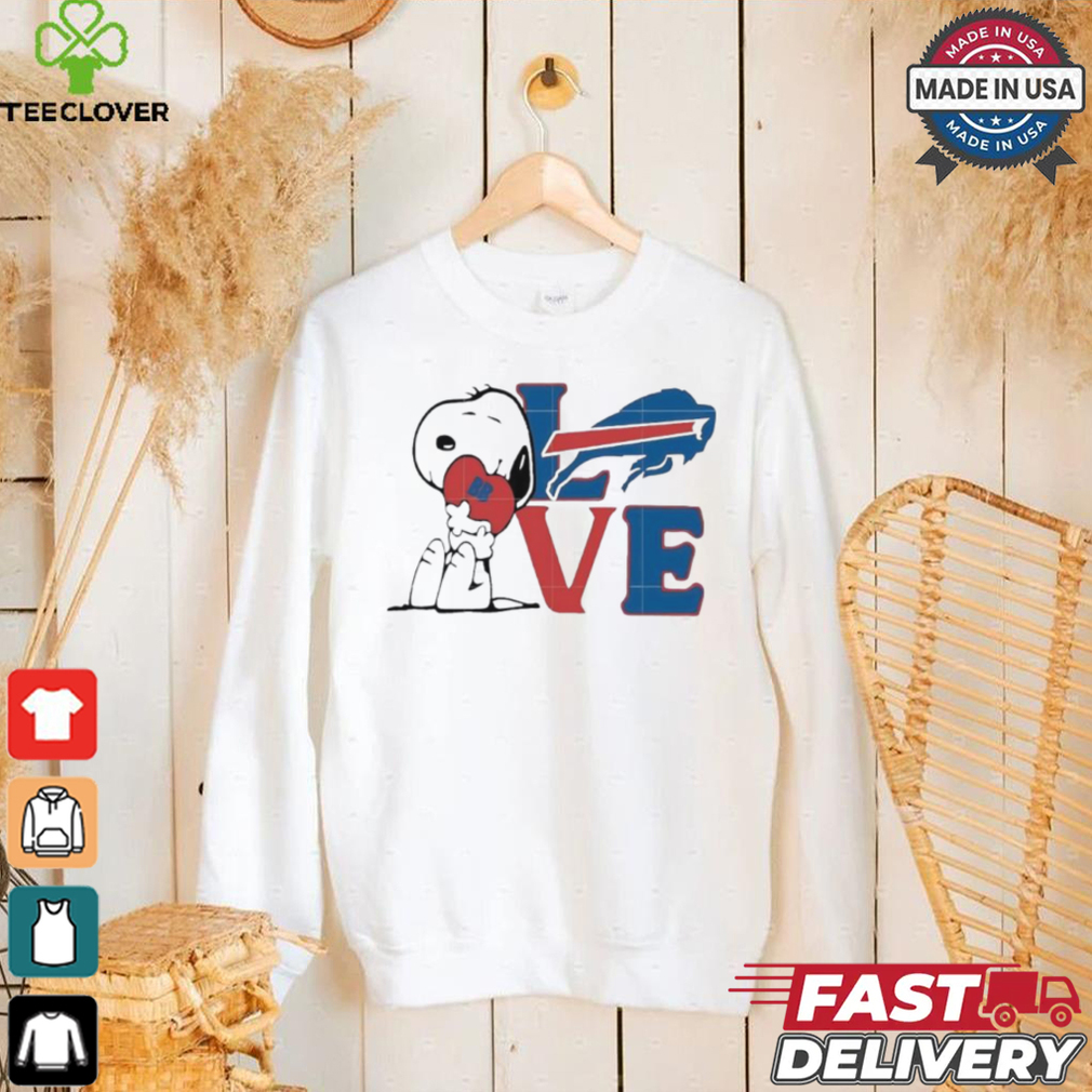 Peanuts Snoopy love Buffalo Bills shirt Peanuts Snoopy love Buffalo Bills shirt