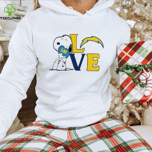 Peanuts Snoopy love Los Angeles Chargers hoodie, sweater, longsleeve, shirt v-neck, t-shirt