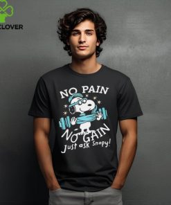 Peanuts Snoopy no pain no gain shirt