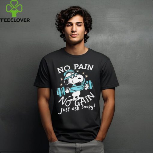 Peanuts Snoopy no pain no gain shirt