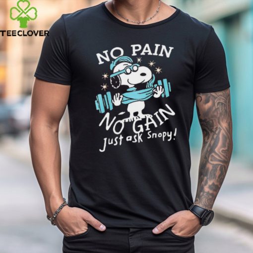 Peanuts Snoopy no pain no gain shirt