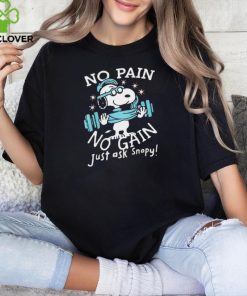 Peanuts Snoopy no pain no gain shirt
