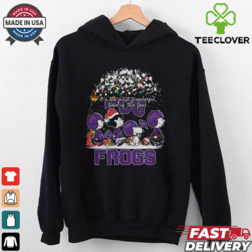 Peanuts TCU Horned Frogs It’s The Most Wonderful Time Of The Year Winter Shirt