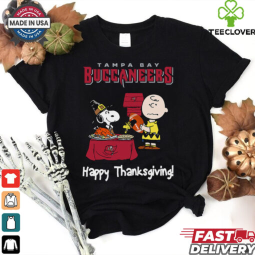 Peanuts Tampa Bay Buccaneers Football Happy Thanksgiving T Shirt
