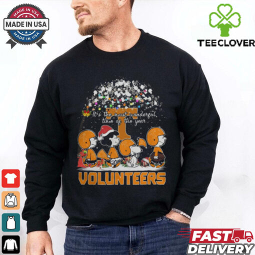 Peanuts Tennessee Volunteers It’s The Most Wonderful Time Of The Year Winter Shirt