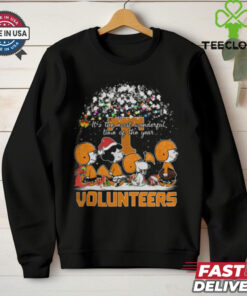 Peanuts Tennessee Volunteers It’s The Most Wonderful Time Of The Year Winter Shirt