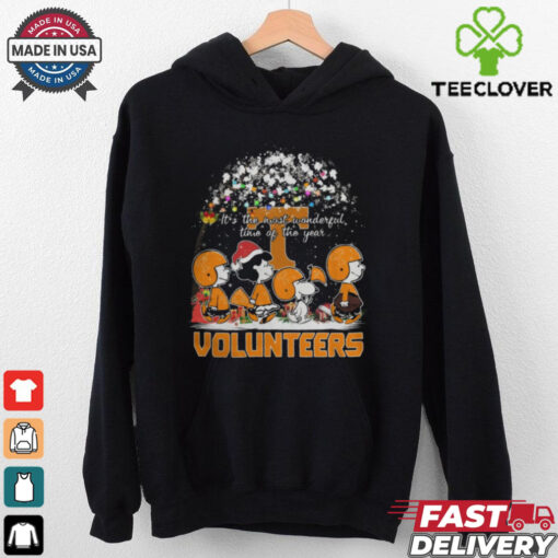 Peanuts Tennessee Volunteers It’s The Most Wonderful Time Of The Year Winter Shirt