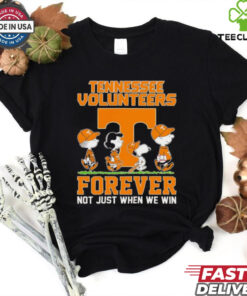Peanuts Tennessee Volunteers forever not just when we win shirt for Fan