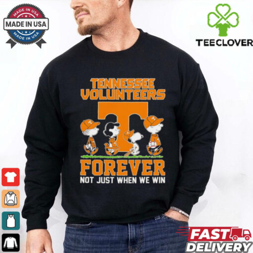 Peanuts Tennessee Volunteers forever not just when we win shirt for Fan