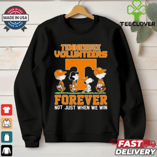 Peanuts Tennessee Volunteers forever not just when we win shirt for Fan