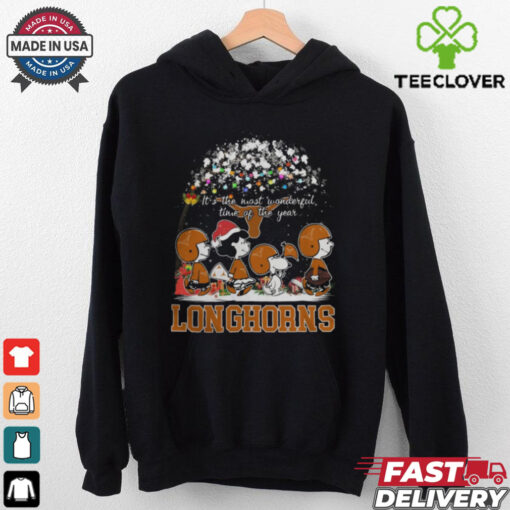 Peanuts Texas Longhorns It’s The Most Wonderful Time Of The Year Winter Shirt