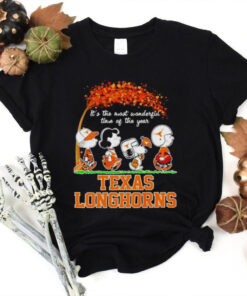 Peanuts Texas Longhorns fall it’s the most wonderful time of the year hoodie, sweater, longsleeve, shirt v-neck, t-shirt