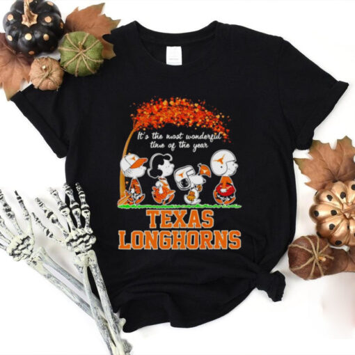 Peanuts Texas Longhorns fall it’s the most wonderful time of the year hoodie, sweater, longsleeve, shirt v-neck, t-shirt