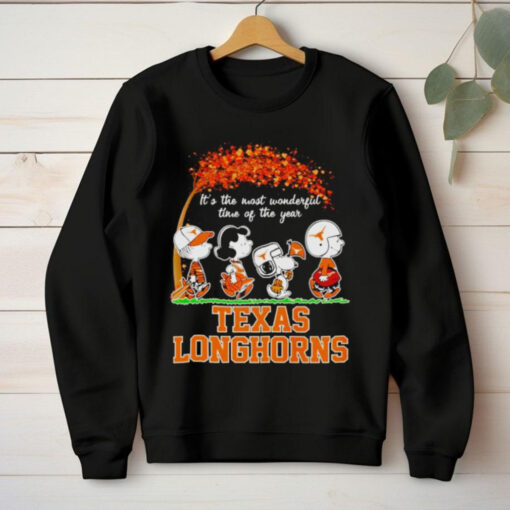 Peanuts Texas Longhorns fall it’s the most wonderful time of the year hoodie, sweater, longsleeve, shirt v-neck, t-shirt