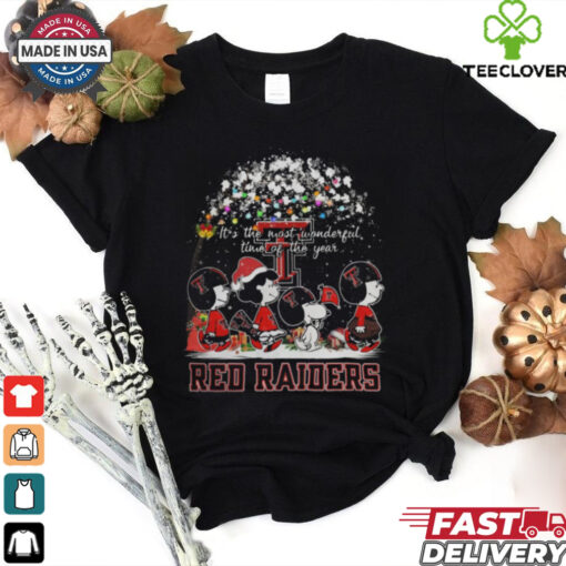 Peanuts Texas Tech Red Raiders It’s The Most Wonderful Time Of The Year Winter Shirt