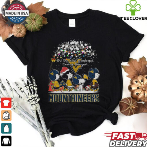 Peanuts West Virginia Mountaineers It’s The Most Wonderful Time Of The Year Winter Shirt