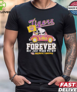 Peanuts X LSU Tigers Forever Not Just When We Win Geaux Tigers Shirt