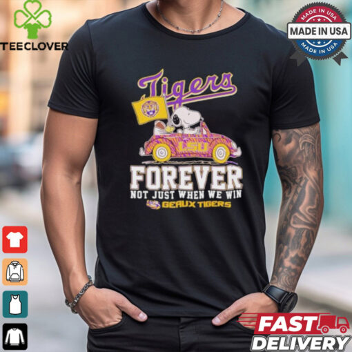 Peanuts X LSU Tigers Forever Not Just When We Win Geaux Tigers Shirt