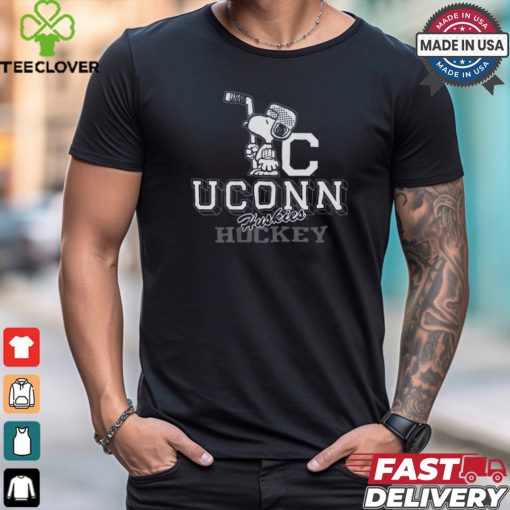 Peanuts X Uconn Hockey Tee shirt