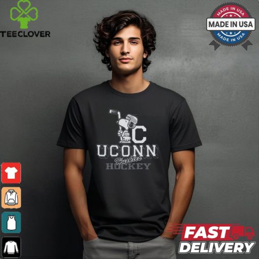 Peanuts X Uconn Hockey Tee shirt