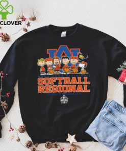 Peanuts characters 2024 NCAA division I softball regional Auburn logo hoodie, sweater, longsleeve, shirt v-neck, t-shirt