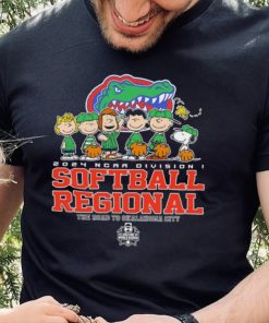 Peanuts characters 2024 NCAA division I softball regional Florida Gators logo shirt